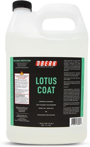 Oberk Lotus Coat SiO₂ Spray Sealant – High Gloss Spray for Cars – Touchless or Wipe-On – Protects Paint, Wheels & Glass – Safe for Coatings – Easy Car Wax Alternative (16 oz) in Saudi Arabia