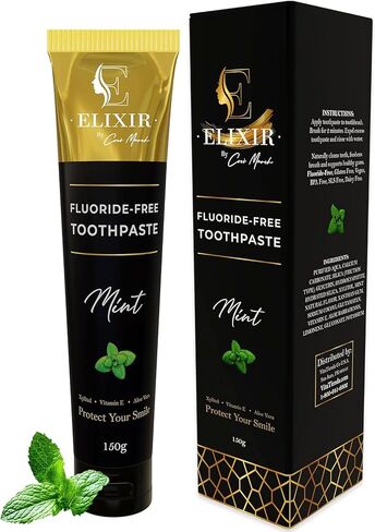 Fluoride Free Brightening Natural Toothpaste Mint Adult 5.3 oz (150g) by Cocó March in Saudi Arabia