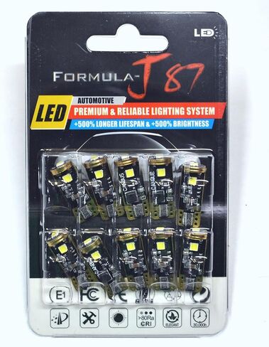 مصابيح LED لخطأ Canbus 194 168 2825 T10 استبدال ضوء خريطة القبة الداخلية (عبوة من 10) (أحمر) in Kuwait