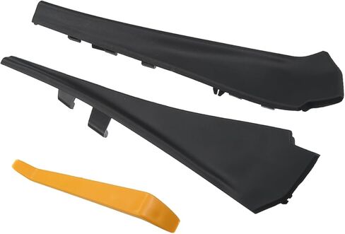 66895-4CL0A / Front Left Right/Windshield Wiper Side Cowl Extension Trim for Nissan Rogue 2014-2019 / Durable/Plastic / 1 Set/Black Replacement in Saudi Arabia