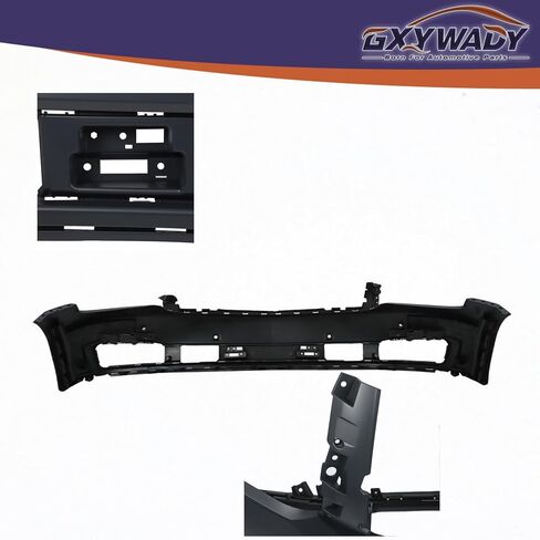 GXYWADY Front Bumper Cover Replacement for Tahoe Suburban 2015 2016 2017 2018 2019 2020 with Parking Sensor Holes Replacement for GM1000974 in Saudi Arabia