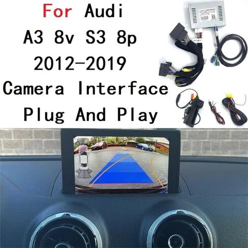 واجهة الكاميرا العكسية، متوافقة مع محول الكاميرا الخلفية الأمامية Audi A3 8v S3 8p 2012 ~ 2020 in Saudi Arabia
