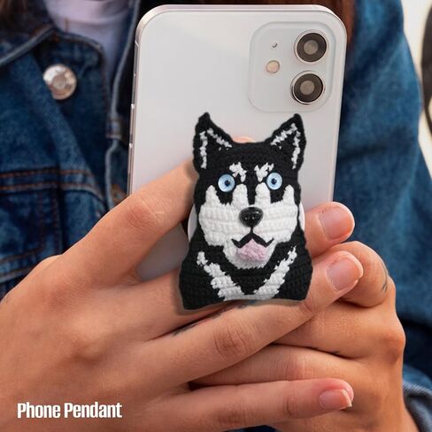 مجموعة أدوات الكروشيه للمبتدئين من LilyCleo Lucky Dog Crochet للمبتدئين - مع دروس فيديو خطوة بخطوة - خيوط ناعمة سهلة الحياكة، وخطاف متضمن - هدية عيد ميلاد للأطفال والبالغين والكلاب in Saudi Arabia
