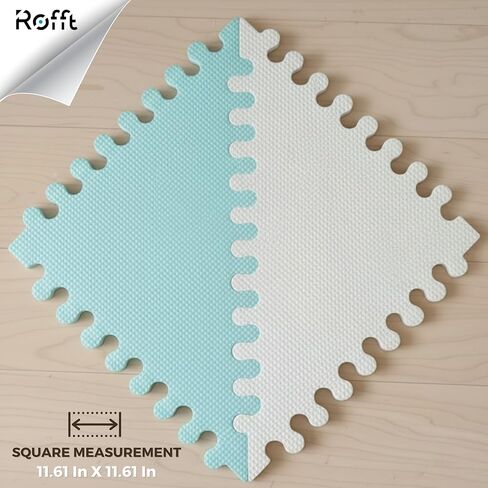 Soft Non-Toxic Baby Play Mat | Toddler Playmat | 72 Pcs 51.2 in x 64 in | Colorful Jigsaw Puzzle PlayMatFoam Floor Mats for Kids & Babies | EVA Foam Interlocking Tiles for Gym, Nursery, Playroom in Kuwait