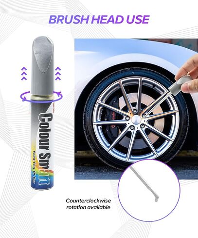 Car Touch Up Paint,Car Accessories Rim Paint,Rim Repair Kit,Auto Scratch Remover Pen,Quick and Easy Wheel Scratch Repair Kit,Used to Repair Scratches,Surface Damage on Wheels (Black) in Saudi Arabia