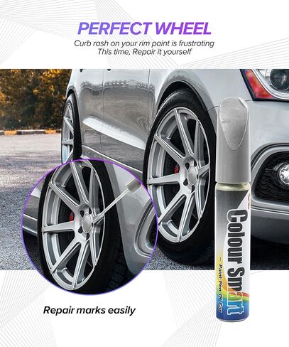 Car Touch Up Paint,Car Accessories Rim Paint,Rim Repair Kit,Auto Scratch Remover Pen,Quick and Easy Wheel Scratch Repair Kit,Used to Repair Scratches,Surface Damage on Wheels (Black) in Saudi Arabia