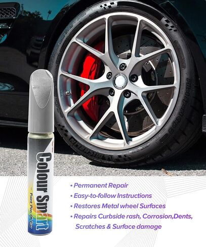 Car Touch Up Paint,Car Accessories Rim Paint,Rim Repair Kit,Auto Scratch Remover Pen,Quick and Easy Wheel Scratch Repair Kit,Used to Repair Scratches,Surface Damage on Wheels (Black) in Saudi Arabia