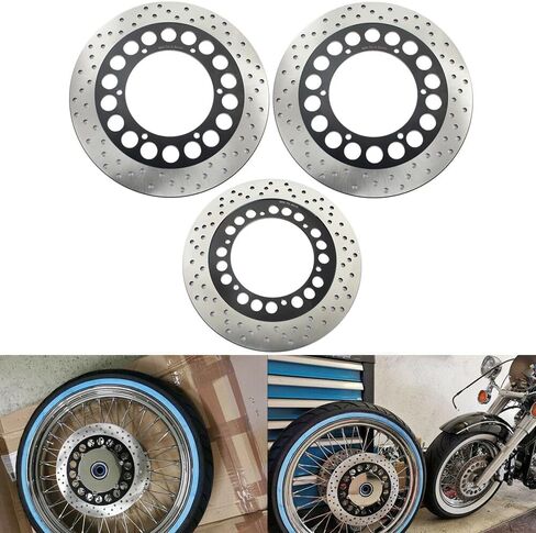 Front Rear Brake Disc Rotor for Yamaha V Star Classic XVS 1100 Custom Classic Silverado 1999-2009 V-Max VMX1200 1993-2007 in Saudi Arabia