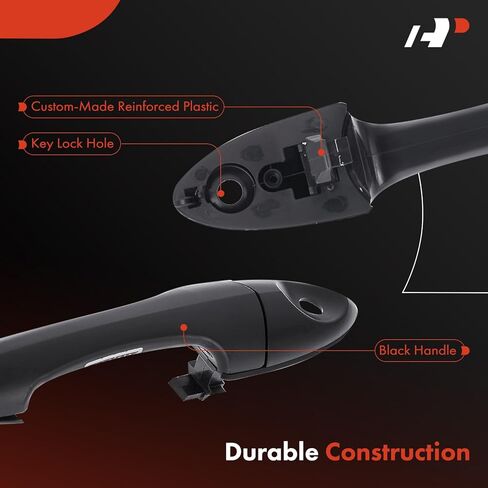 مقبض باب خارجي للسائق الأمامي أو جانب الراكب ممتاز مع فتحة مفتاح متوافق مع Ford Focus 2000-2007 وMazda Tribute 2001-2006، أسود أملس، استبدال # 2T2Z-7822404 in Kuwait