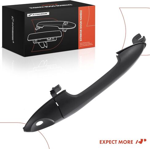 مقبض باب خارجي للسائق الأمامي أو جانب الراكب ممتاز مع فتحة مفتاح متوافق مع Ford Focus 2000-2007 وMazda Tribute 2001-2006، أسود أملس، استبدال # 2T2Z-7822404 in Kuwait