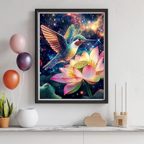 مجموعات الفن الماسي 5D للبالغين - مجموعات طلاء الماس اليعسوب DIY، مثقاب دائري كامل - حرفة تطريز كريستالية بغرز متقاطعة لتزيين الحائط هدايا عيد الميلاد - 12 × 16 بوصة A267 in Saudi Arabia