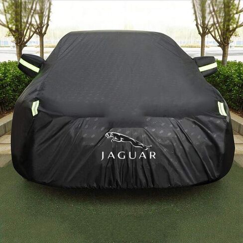 XJ، XF، XK، XE، F PACE، I PACE، E PACE، نوع F متوافق مع غطاء سيارة جاكوار الواقي من الشمس / الغبار / غطاء سيارة مقاوم للماء لجميع موديلات جاكوار، أسود، XF in Saudi Arabia