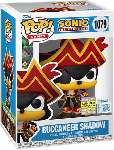 Funko Sonic The Hedgehog Buccaneer Shadow 1079 حصريًا للصيف Cnvention 2025 شخصية بوب من الفينيل in Kuwait
