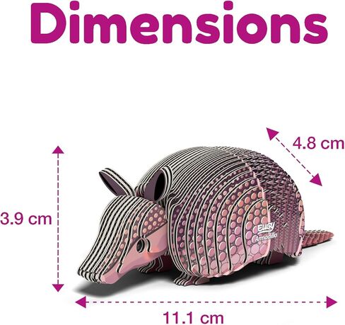 Eugy Alligator 3D Puzzle, 22 Piece Eco-Friendly Educational Toy Puzzles for Boys, Girls & Kids Ages 6+ in Kuwait