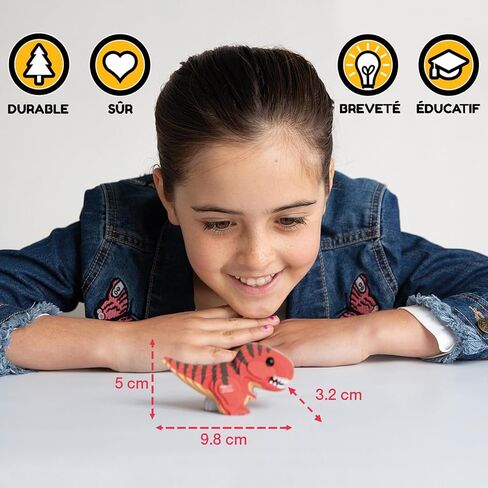 Eugy Alligator 3D Puzzle, 22 Piece Eco-Friendly Educational Toy Puzzles for Boys, Girls & Kids Ages 6+ in Kuwait