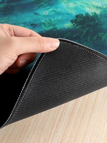 31x11.7 Inches Mouse Mat XXL Large Green Forest Background Pattern Mouse Pad Long Extended Desk Mat in Saudi Arabia