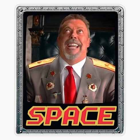 MAGNET Space Tim Curry Meme Magnetic Vinyl Sticker Decal Magnet 5" in Saudi Arabia