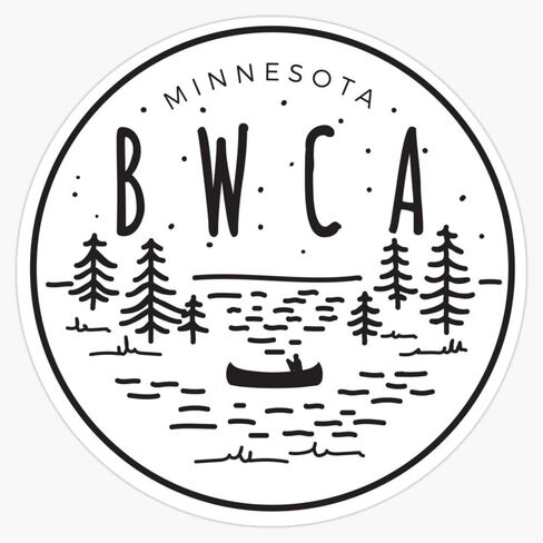Bwca Minnesota - Canoe Sticker Bumper Sticker Vinyl Decal 5" in Saudi Arabia