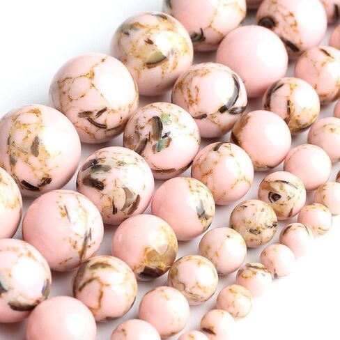 Yochus 60pcs Flame Yooperlite Beads，6mm Healing Energy Power Natural Stone Round Loose Beads for Jewelry Making Earring Necklace DIY Crafts in Saudi Arabia