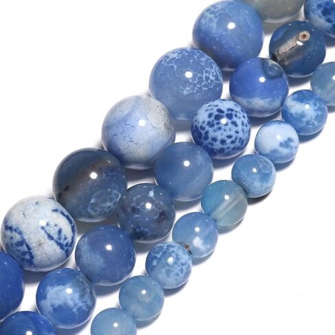 Yochus 60pcs Flame Yooperlite Beads，6mm Healing Energy Power Natural Stone Round Loose Beads for Jewelry Making Earring Necklace DIY Crafts in Saudi Arabia
