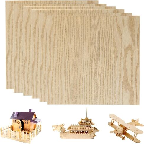 6 عبوات من ألواح الخشب الرقائقي مقاس 12 × 12 × 1/8 بوصة من ألواح خشب الورد الفراغات الخشبية غير المكتملة للنقش بالليزر وقطع الحرف اليدوية (خشب الورد البرازيلي Bubinga) in Kuwait