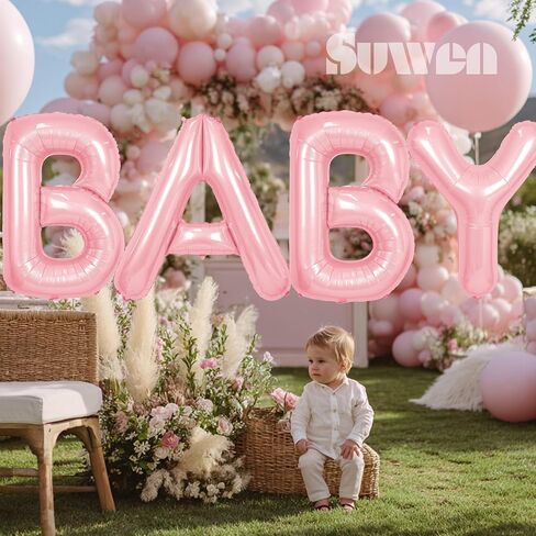 SUWEN 40 Inch Large Pink 30 Balloon Numbers Big Foil Helium Number Balloons 0-9 Jumbo Happy 30th Mylar Birthday Party Decorations for Women Anniversary Party Supplies in Saudi Arabia