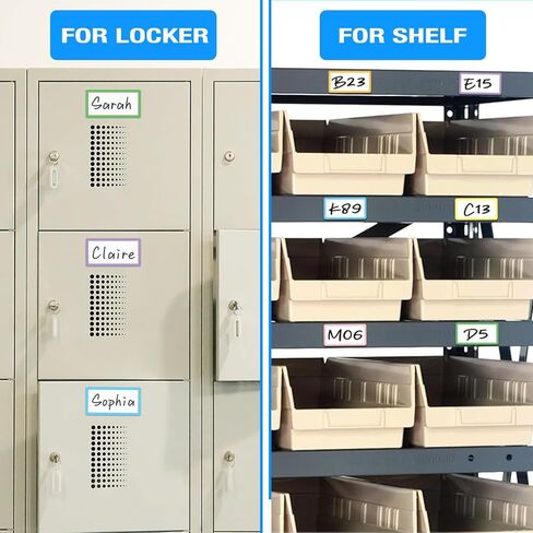Dry Erase Magnetic Labels - 30PCS 2"x4" Reusable Blank Name Tag Magnets with Marker for Classroom - Colored Write On Strips Stickers for Whiteboard Locker Fridge Shelf Cabinet Accessories in Saudi Arabia