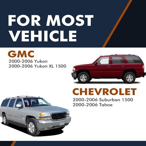 مجموعة PM Auto المكونة من 4 ممتصات صدمات أمامية وخلفية كاملة لامتصاص الصدمات لـ 2000-2006 جي إم سي يوكون XL 1500 w/ ZW7 Premium in Kuwait