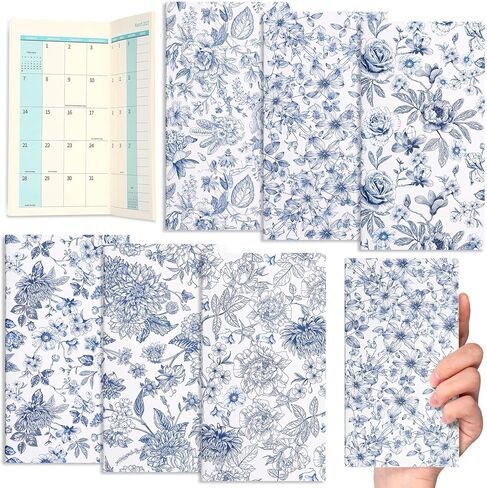 Ctosree 6 Pcs Pocket Calendar 2026-2027 for Purse New Year Boho Gifts Small Purse Calendar Gifts Boho Monthly Pocket Handheld Planner Inspirational Planners for Organizing Women 24 Months in Saudi Arabia