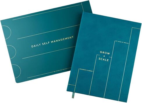 Growth & Scale Productivity Bundle – Business Strategy Planner + Daily Self-Management Sheet – Plan, Prioritize & Stay Accountable – Designed by Evelyn Weiss in Saudi Arabia