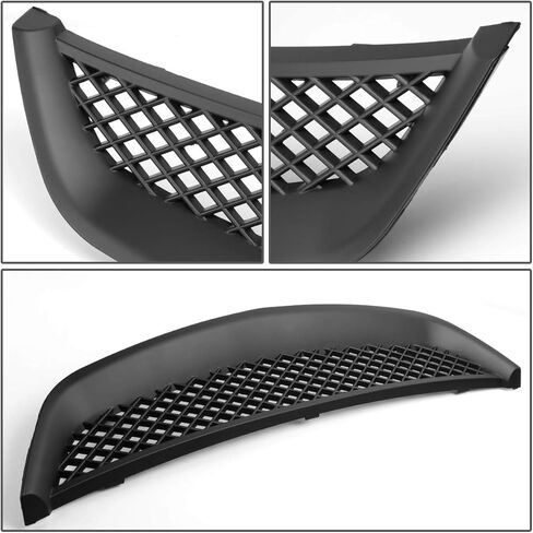 Auto Dynasty Front Grille Grill Compatible with 2001-2003 Honda Civic Type-R - 7th Gen ES EM, Mesh Style Front Bumper Grille, Painted Black in Saudi Arabia