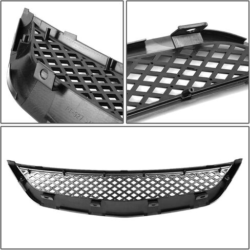 Auto Dynasty Front Grille Grill Compatible with 2001-2003 Honda Civic Type-R - 7th Gen ES EM, Mesh Style Front Bumper Grille, Painted Black in Saudi Arabia