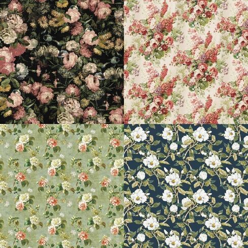 24 Sheets Flower Craft Paper Pads Cutting Dies Art Background Origami Scrapbooking Card Making in Saudi Arabia