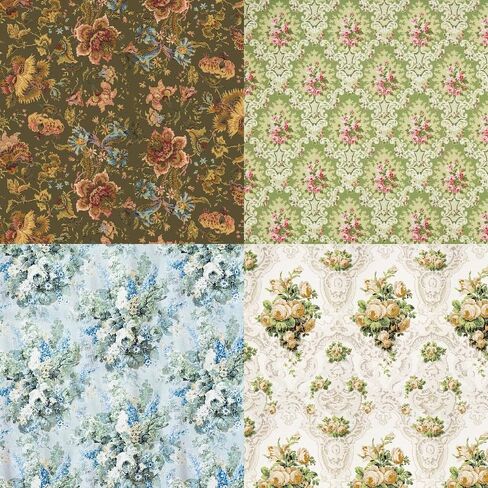 24 Sheets Flower Craft Paper Pads Cutting Dies Art Background Origami Scrapbooking Card Making in Saudi Arabia
