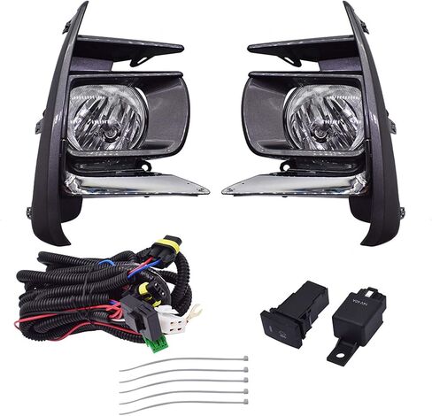 munirater Fog Light Lamp Assembly Passenger and Driver Side Replacement for Sienna (BASE/L/LE/SE/XLE/LIMITED) 2018-2019 with Bulbs+Front Bumper Fog Light Covers+Harness Switch Kit in Saudi Arabia