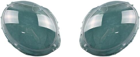 متوافق مع B-MW Mini R55 R56 2007-2013 غطاء قناع شفاف للمصابيح الأمامية - عدسة بديلة زجاجية (منخفضة) in Kuwait