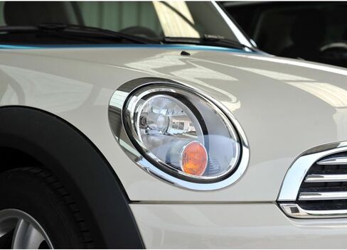 متوافق مع B-MW Mini R55 R56 2007-2013 غطاء قناع شفاف للمصابيح الأمامية - عدسة بديلة زجاجية (منخفضة) in Kuwait