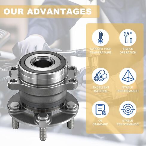 512518 2PC Rear Wheel Hub and Bearing Assembly for 2014-2018 Subaru Forester 2012-2021 Impreza 2016-2021 Crosstrek in Kuwait