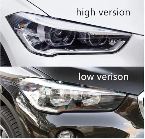 غطاء المصباح متوافق لسيارات BMW X1 F48 F49 2016 2017 2018 2019 سيارة عدسة المصباح الأمامي غطاء عاكس الضوء زجاج غطاء المصباح قبعات كشافات قذيفة (1 قطعة اليمين) in Saudi Arabia