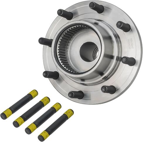محور ديترويت - محور محمل العجلات الأمامية 4WD DRW لـ 1999-2004 Ford F-250 F-350 F-450 F-550 Super Duty، 2000 2001 2002 2003 Ford 4-Wheel ABS محمل العجلات واستبدال مجموعة المحور in Kuwait