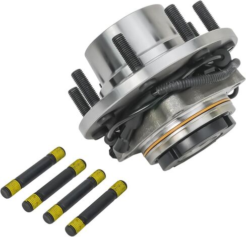 محور ديترويت - محور محمل العجلات الأمامية 4WD DRW لـ 1999-2004 Ford F-250 F-350 F-450 F-550 Super Duty، 2000 2001 2002 2003 Ford 4-Wheel ABS محمل العجلات واستبدال مجموعة المحور in Kuwait