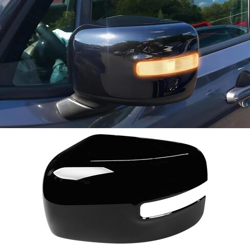Moonlinks Compatible with Jeep Renegade Left Driver Side Mirror Cover Replacement 2015 2016 2017 2018 2019,White Left Side Clip-on Mirror Cap With Turn Signal Light Replaces for 5UW77TZZAA in Saudi Arabia