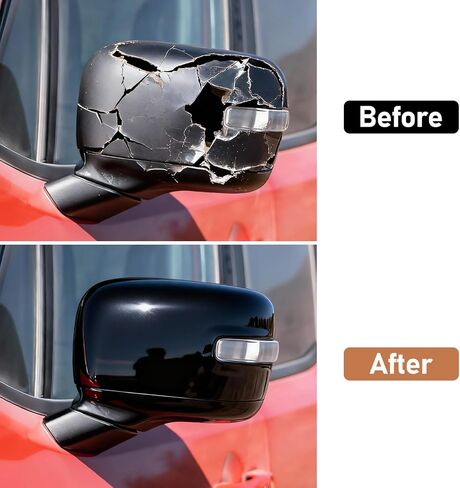 Moonlinks Compatible with Jeep Renegade Left Driver Side Mirror Cover Replacement 2015 2016 2017 2018 2019,White Left Side Clip-on Mirror Cap With Turn Signal Light Replaces for 5UW77TZZAA in Saudi Arabia