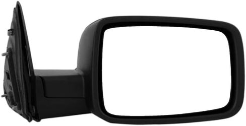 For Ram 1500/2500 2011 2012 Door Mirror Driver Side | Manual Adjust | Non-Heated | Manual Folding | Textured Black | Replacement For CH1320308 | 55372069AH, 55372069AF in Saudi Arabia