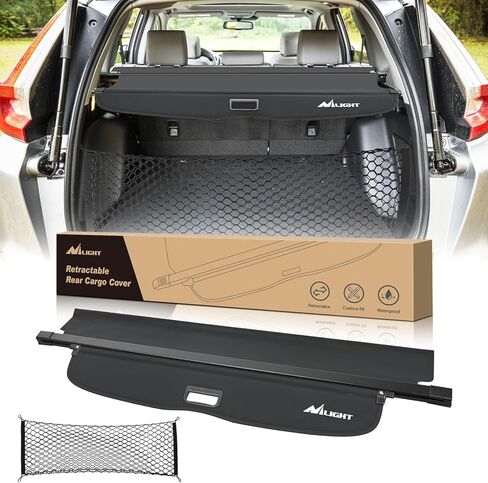 غطاء شحن Nilight مناسب لسيارة Honda CRV 2023 2024 2025، غطاء خلفي لصندوق السيارة الخلفي قابل للسحب، مع شبكة تخزين صندوق السيارة in Saudi Arabia