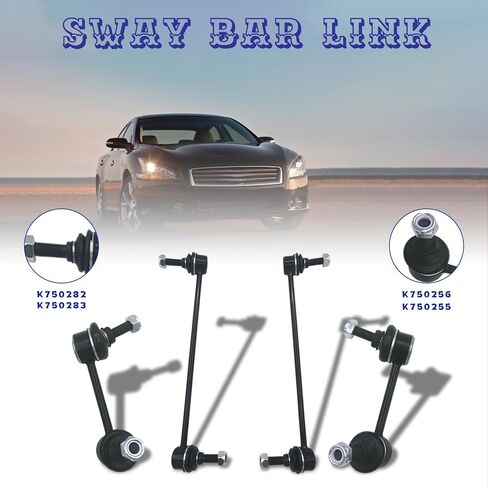 4pcs Set Front Rear Left Right Stabilizer Sway Bar End Link Suspension Kits Compatible with 2007-2013 Nissan Altima 2009-2014 Maxima Murano - K750094 K750095 K750255 K750256 in Saudi Arabia
