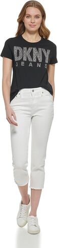 DKNY Women's Rivington Slim Straight Crop Jeans in Saudi Arabia