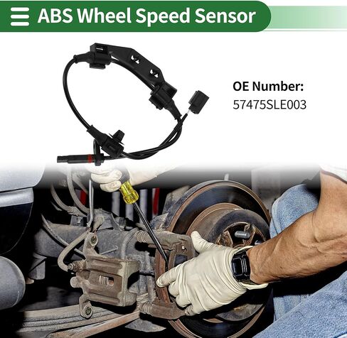 Motoforti ABS Wheel Speed Senor ABS Sensor Anti-lock Braking System Sensor for Honda Odyssey RB3 2009-2012 No.57475SLE003 Rear Left in Saudi Arabia