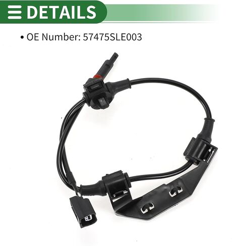 Motoforti ABS Wheel Speed Senor ABS Sensor Anti-lock Braking System Sensor for Honda Odyssey RB3 2009-2012 No.57475SLE003 Rear Left in Saudi Arabia