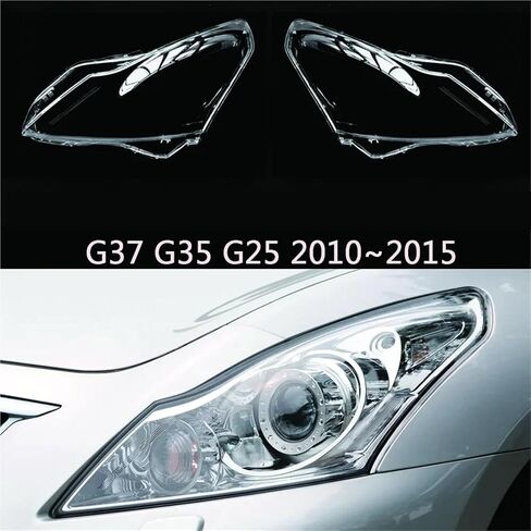 Transparent Cover Headlight Glass Shell Lamp Shade Headlamp Lens Cover Compatible For Infiniti G Series 4 Door Sedan G37 G35 G25 2010~2015(1 pcs Left) in Saudi Arabia